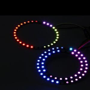 5v ws2812b 5050 RGB LED 링 램프 조명, 모듈 스트립 1/8/12/16/24/32/241 Arduino용 통합 드라이버가 있