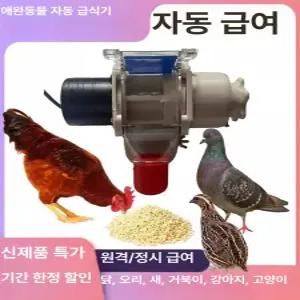 자동 사료통 타이머 급여기 병아리 스테인리스 피더기
