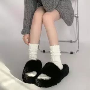 여성용 플레인 골지 중목 양말 4P MFNC030052 발토시 레깅스 캐주얼 발목 스타킹 스니커즈양말 양말 여성패