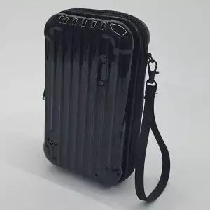 [하프클럽/]미니 여행용 블랙 파우치 가방 하드캐리어