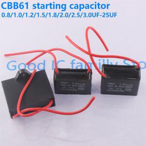 선풍기콘덴서 CBB61 시작 커패시턴스 AC 커패시터 5UF 4UF25UF 2UF 8UF CBB 1UF 450V 3UF