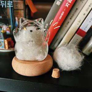 고양이털보관 강아지 메모리얼 보관함 수집병 유리