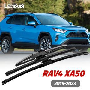 1세트 전면 및 후면 앞 유리 와이퍼 블레이드 Toyota RAV4 XA50 용 2019-2023 2020 액세서리