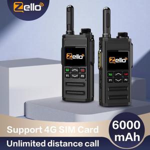 안드로이드 8.1 | Zello 4G POC 라디오 - SIM/WiFi 및 Bluetooth, 100Mi 범위, 전문 워키토키