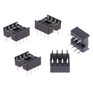 DIP-8PIC 라운드 홀 8 핀 2.54mm DIP IC 소켓 어댑터, 솔더 타입 칩 베이스 회로 커넥터, 20 개