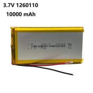 3.7V 10000mAh 1260110 전원 은행 GPS 노트북 캠핑 조명에 대 한 폴리머 리튬 배터리 사용 Diy 100% 실제