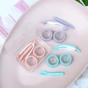 렌즈 착탈 보조 핀셋 흡착 스틱 간편 관리 전용 보관함 위생