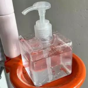 [룽스_62]디스펜서 투명 소분용기 크림공병 로션공병 250ml