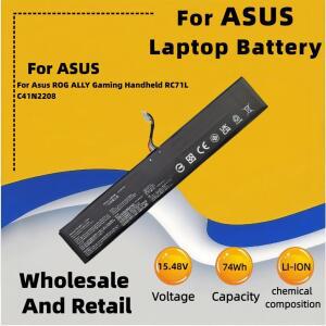 FRLESUI C41N2208 ASUS ROG ALLY 게임용 핸드 헬드 시리즈 RC71L/PC71L 용 74Wh 배터리의 고용량 무료 모