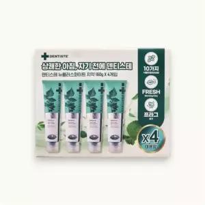 덴티스테 뉴플러스 화이트 치약 160g X 4개