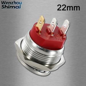 금속 로커 스위치 - 22mm 스테인레스 스틸, IP67 방수, 조명, 자동차 개조, 해양 및 산업용으로 이상적