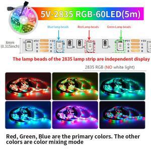 Tuya 블루투스 스마트 Led 스트립 조명 RGB 2835 5V USB 라이프 App 제어 데스크탑 화면 TV 백라이트 유연