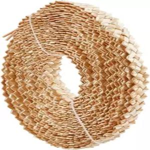 모자 제작용 10.94야드 밀짚 리본 0.59인치 와이드 빨대 브레이드 DIY 공예 액세서리 블랜치 아몬드 색상