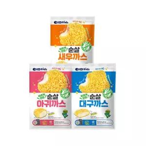 [베베쿡] [냉동] 바르게만든 순살생선까스(대구/아귀/새우) 3개