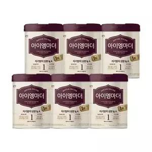 [국민행복] 남양 초유성분 아이엠마더 캔분유 800g 1단계 6캔