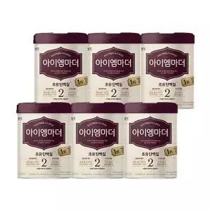[국민행복] 남양 초유성분 아이엠마더 캔분유 800g 2단계 6캔