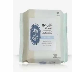 ( )휴대용 물티슈(30매)x(5개) 캡형물티슈 두툼한물티슈 청결티슈 아기용물티슈 휴대용물티슈 여행용물티슈