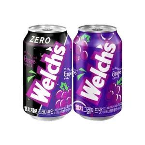 [NS홈쇼핑]웰치스 355ml 오리지널 포도맛 12개 + 제로 포도맛 12개[35946726]