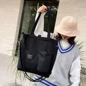 남여공용 가방 숄더백 겸용 미니 에코백 남성 백팩 학원 보조 토드백