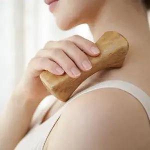 캄바디 우드 괄사 마사지기 목 어깨 셀프 마사지