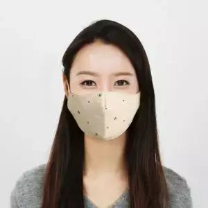 [하프클럽/]성인용 3겹 재사용 가능 면 마스크 필터 내장 3중 구조