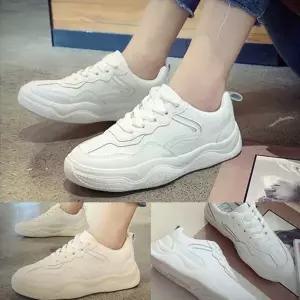 |CCS8035|여성 통굽 어글리 스니커즈 화이트 캐주얼 신발