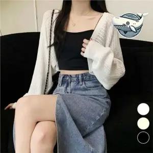 여름 펀칭 얇은 볼레로 여성용 가벼운 여자 코디 펀칭 여름 가디건 소재 여성 볼레로 얇은