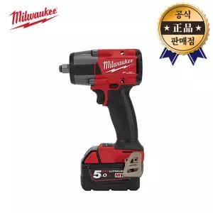 밀워키 FUEL미드토크렌치 M18 FMTIW2F12-502X 5.0Ah 18V 12.7mm 2배터리