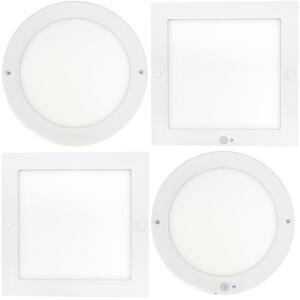 장수 LED 슬림 엣지 원형 센서등 사각 직부등 8인치 20W 220mm 주광 주백 전구색