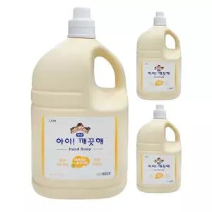 아이깨끗해 순 손세정제 핸드워시 대용량 리필 4.5L 3개