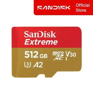 [샌디스크]정품 Extreme Micro SD 메모리 카드 512GB QXAV UHS-I U3 A2 V30
