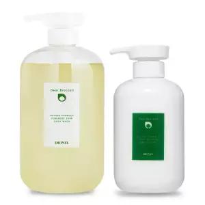 디오넬 디어브로콜리 바디워시 투베로즈 솝 1000ml + 바디로션 투베로즈 솝 500ml  케어 세트
