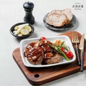 [신세계라이브쇼핑](m)조선호텔 함박스테이크 520g X 5팩 (1팩당 / 함박스테이크 80g X 4개 + 데미글라...