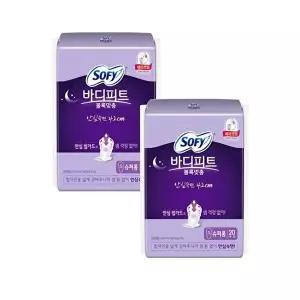 [셀러허브 생활리빙]쏘피 바디피트 안심 420 슈퍼롱 20x2팩 생리대 오버나이트 (18637706)