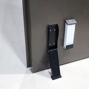 MSL 무타공 도어스토퍼 원터치 자석 현관문 방화문 고정 말발굽