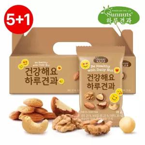 [5+1][하루견과] 건강해요 하루견과 20입 견과세트 /ONLY견과