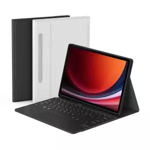 데이웍스 갤럭시탭 S9+ S9 FE+ 플러스 블루투스 터치패드 키보드 북커버 케이스 S펜 수납