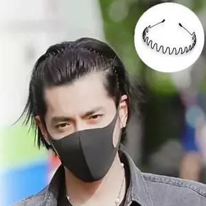 [콩심팥심]얇은 스프링 머리띠 헤어밴드 남자용