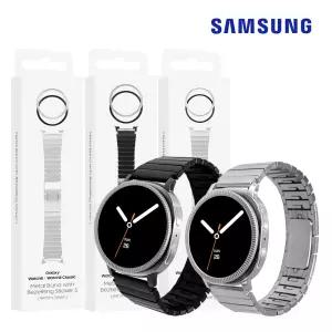 삼성 정품 갤럭시워치8 클래식 메탈 스트랩 with 베젤링 스티커 46mm