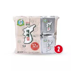 지도표 성경김 재래 식탁김 (4g x12봉) x2개