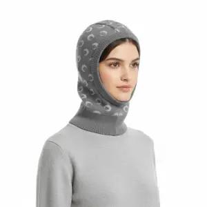 마린세르 문 자카드 니트 바라클라바 UHG070ACKNI0530 GR60)