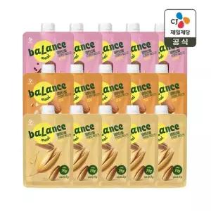 CJ제일제당 밸런스밀 프로틴 쉐이크 귀리 45g x5개+견과 45g x5개+카카오 45g x5개 총 15개)