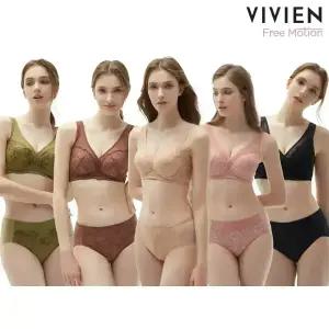 [방송히트]비비안 프리모션16-1차 오가닉코튼 모달 노와이어 브라팬티세트 11종(75A-90C)