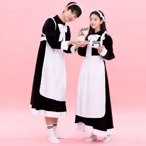 [하프클럽/하프클럽 기타]반티 캐릭터 체육대회 졸업사진 코스프레 단체복 SK-121 메이드복 세트