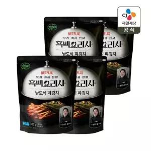 CJx흑백요리사 비비고 파김치 300g x4개