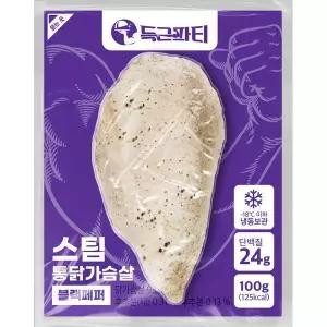 득근파티 통 닭가슴살 블랙페퍼 100g 20팩