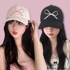 [셀러허브]발레코어 리본 자수 캐주얼 볼캡 모자 (S39350139)