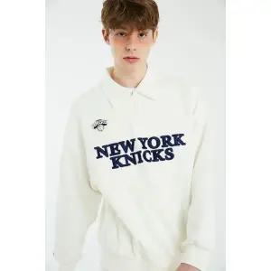 [하프클럽/NBA]NYK 헤리티지 카라 반집업 맨투맨(N241TS033P)