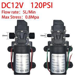 Dc 12V 120PSI 60W 5L/Min 고압 다이어프램 펌프 미니 전기 자체 프라이밍 물 세탁기 농약 스프레이