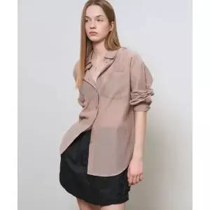 제너럴아이디어 GENERAL IDEA GENERALIDEA 썸머 링클 시어 셔츠 [PINK BEIGE] / WBE2L03531 WBE2L03531BE 7
